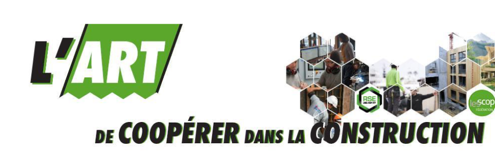 Logo Art de coopérer dans la construction Logo projet